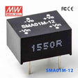 Mean Well SMA01M-12 DC-DC Converter - 1W - 10.8~13.2V in 12V out 84mA