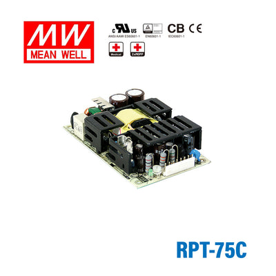 Mean Well RPT-75C Power Supply 75W 5V 15V -15V 6A