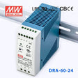 Mean Well DRA-60-24 Single Output Switching Power Supply 60W 24V - DIN Rail
