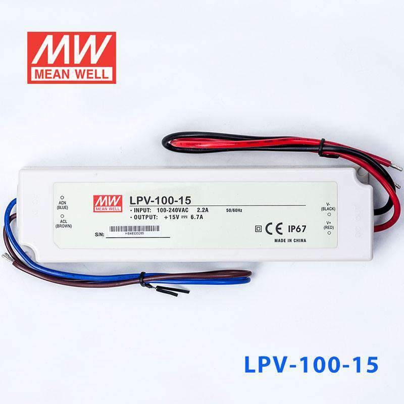 Mean Well LPV-100-15 Power Supply 100W 15V - PHOTO 2