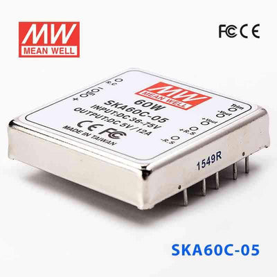 Mean Well SKA60C-05 DC-DC Converter - 60W - 36~75V in 5V out 12A