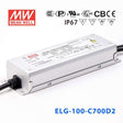 Mean Well ELG-100-C700AB Power Supply 100W 700mA - Adjustable and Dimmable