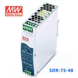 Mean Well SDR-75-48 Single Output Industrial Power Supply 75W 48V 1.6A - DIN Rail - PHOTO 1