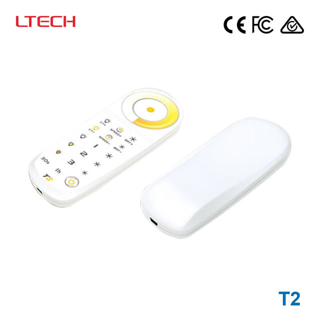 Ltech T2 Wireless RF Single-zone Remote - Colour Temperature