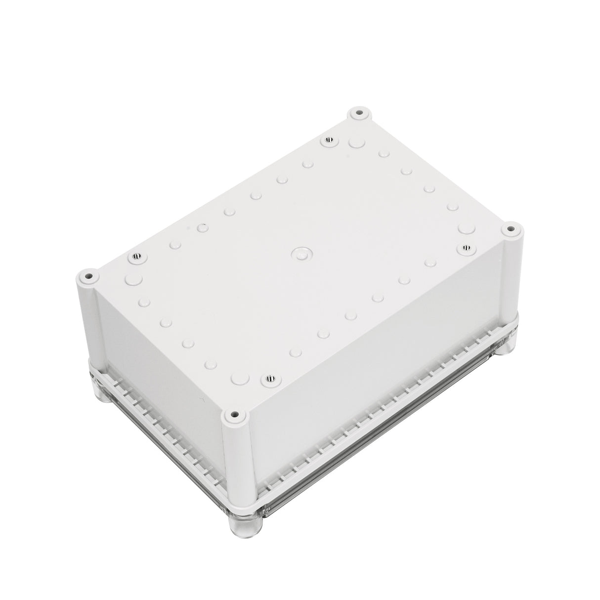 Boxco S-Series 7.48 x 11.02 x 5.12 Inches(190x280x130mm) Plastic Enclosure, IP67, IK08, ABS, Transparent Cover, Screw Type - PHOTO 2