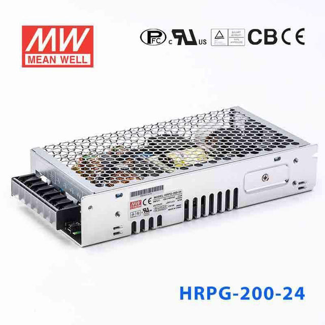 Mean Well HRPG-200-24  Power Supply 201.6W 24V 8.4A