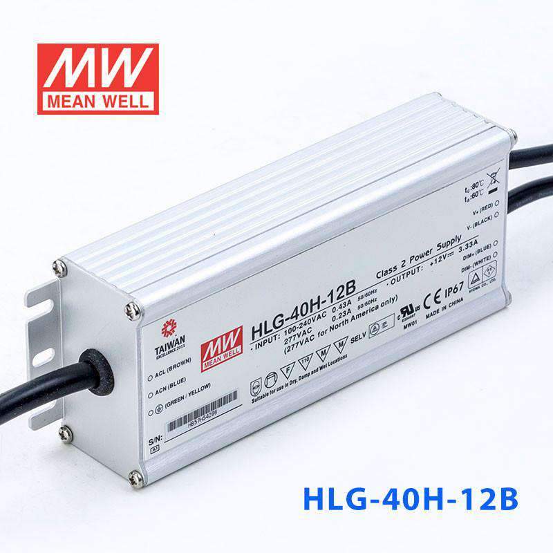 Mean Well HLG-40H-12B Power Supply 40W 12V - Dimmable 3.33A - PHOTO 1