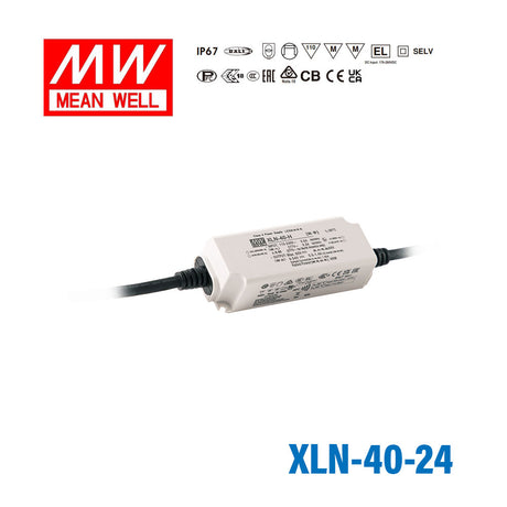Mean Well XLN-40-24 LED Driver 40.8W 24V IP67