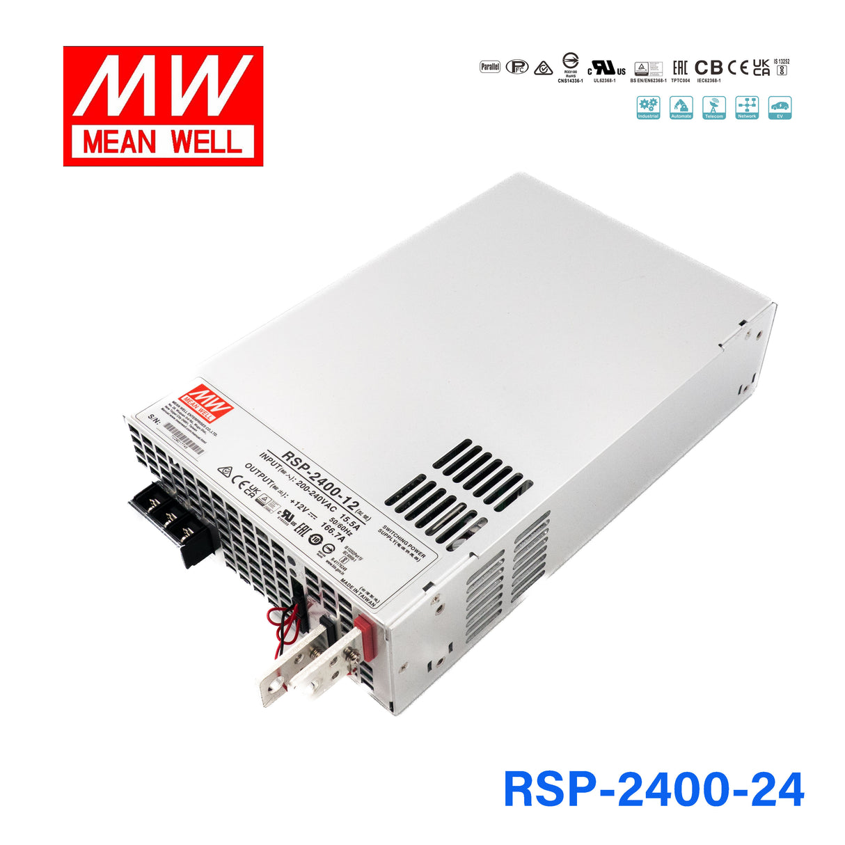 Mean Well RSP-2400-24 Power Supply 2400W 24V 100A