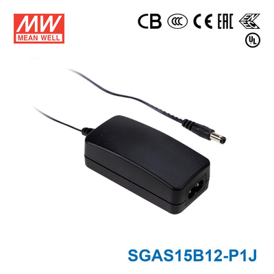 Mean Well SGAS15B12-P1J Power Supply 15W 12V