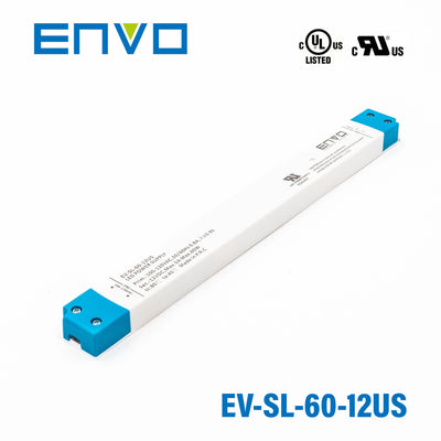 ENVO EV-SL-60-12US Linear Type LED Driver 60W 12V 5A