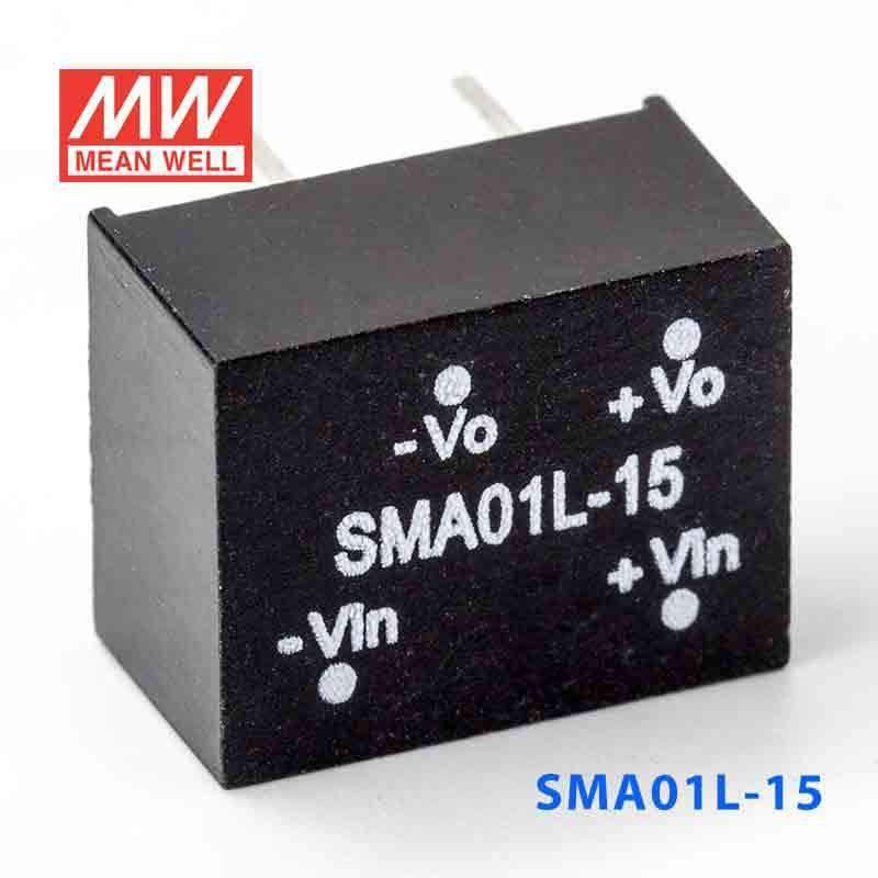Mean Well SMA01L-15 DC-DC Converter - 1W - 4.5~5.5V in 15V out 67mA - PHOTO 3