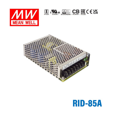 Mean Well RID-85A AC-DC Dual output enclosed power supply 85W