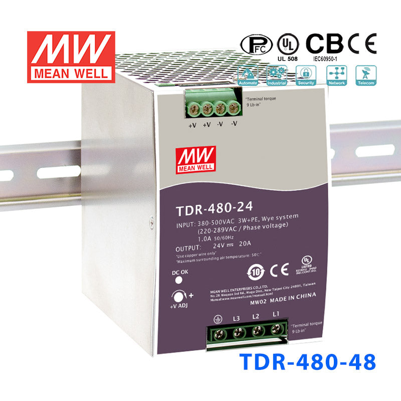 Mean Well TDR Series  Power Supply 48V(240~960W)
