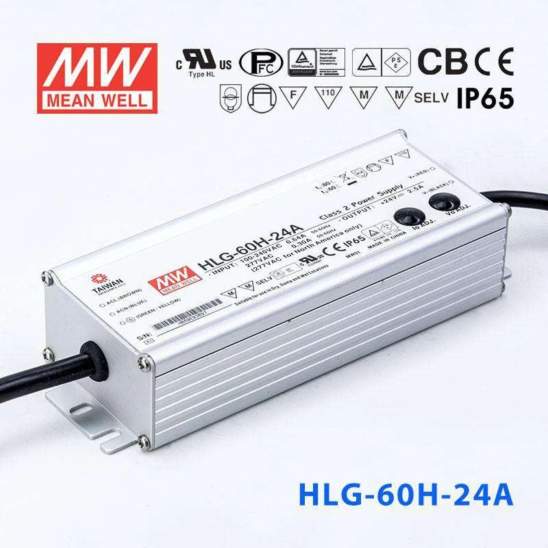 Mean Well HLG-60H-24A Power Supply 60W 24V - Adjustable 2.5A