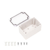 Boxco M-Series 3.15 x 5.12 x 2.95 Inches(80 x 130 x 75mm) Plastic Enclosure, IP67, IK08, PC, Transparent Cover, Screw Type - PHOTO 2