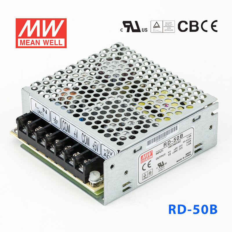 Mean Well RD-50B Power Supply 50W 5V 24V 4A
