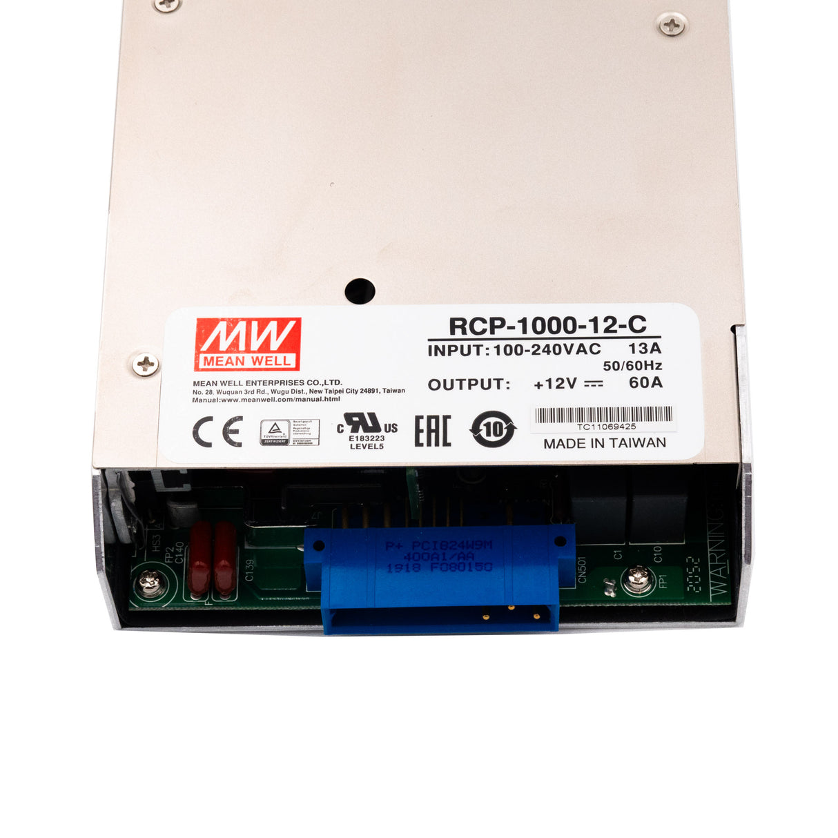 Mean Well RCP-1000-12-C AC-DC 19 inch rack power supply with PFC 1000W 60A - PHOTO 2