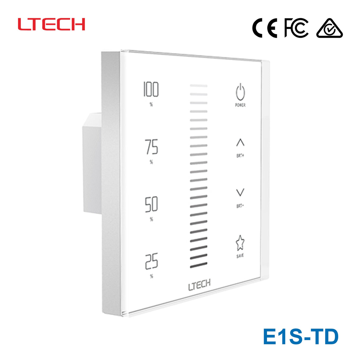 Ltech E1S-TD Touch Panel - Triac Dimmer
