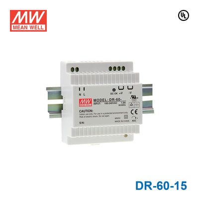 Mean Well DR-60-15 DIN Series Switching Power Supply