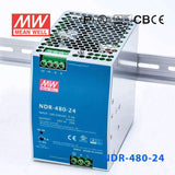 Mean Well NDR-480-24 Single Output Industrial Power Supply 480W 24V 20A - DIN Rail