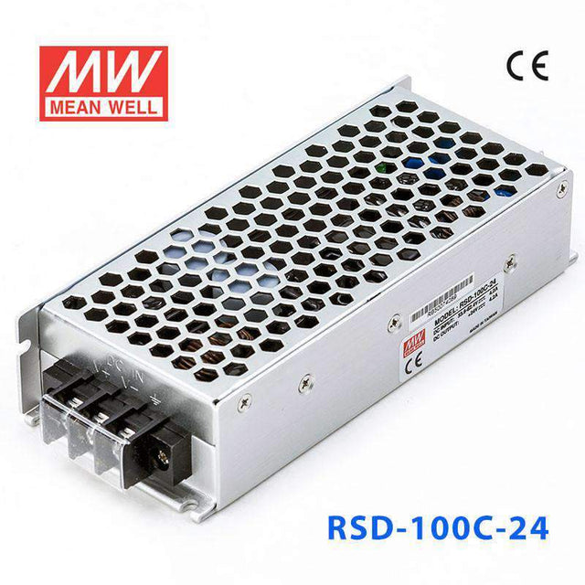 Mean Well RSD-100C-24 DC-DC Converter - 100.8W - 33.6~62.4V in 24V out 4.2A