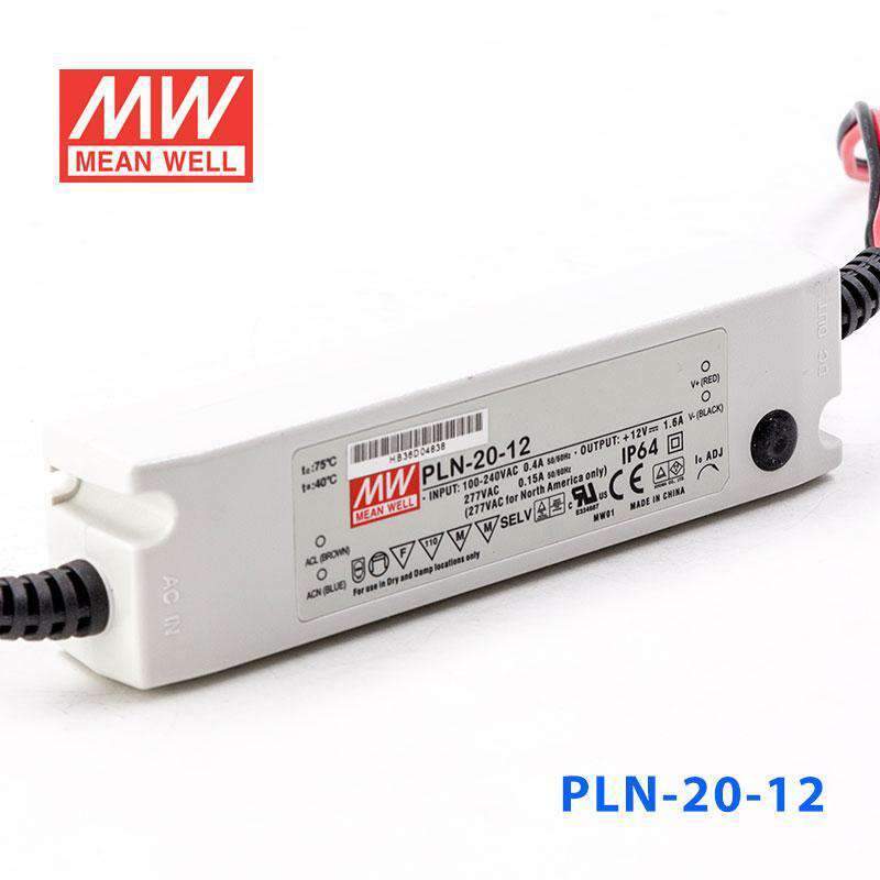 Mean Well PLN-20-12 Power Supply 20W 12V - IP64 1.6A - PHOTO 1