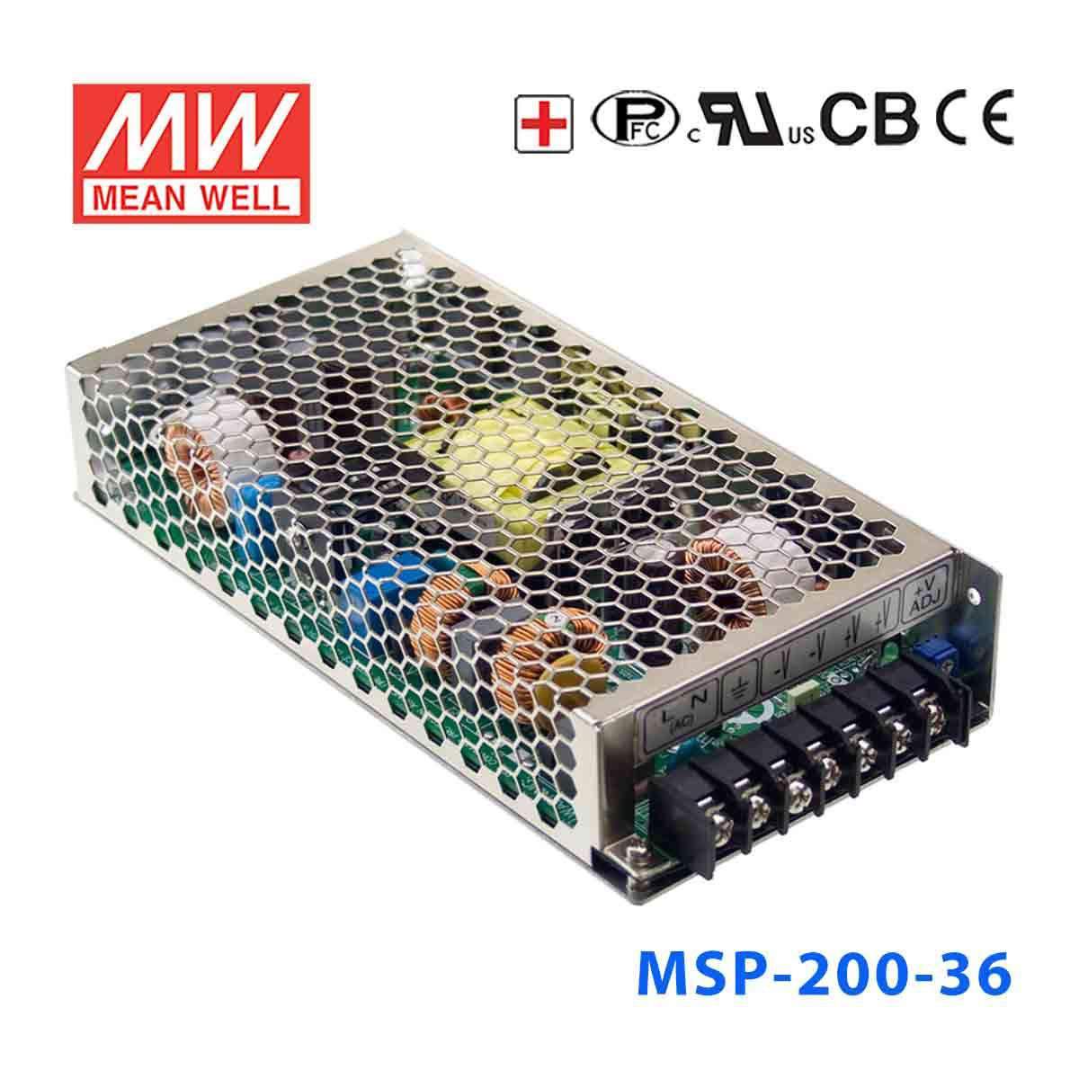 Mean Well MSP-200-36  Power Supply 205.2W 36V