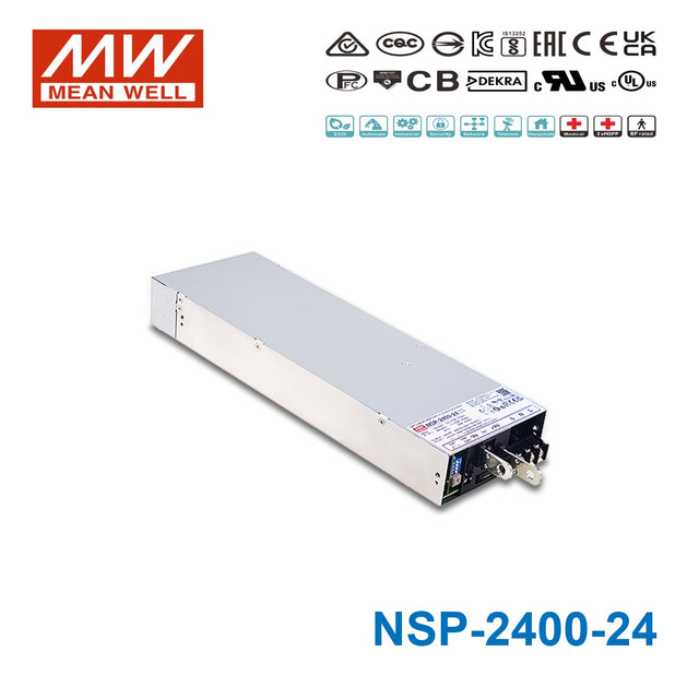 Mean Well NSP-2400-24 2400W 24V Compact Power Supply 100A