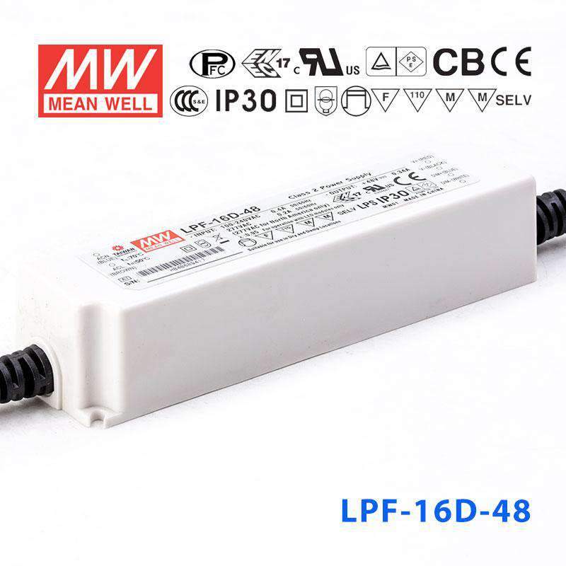 Mean Well LPF-16D-48 Power Supply 16W 48V - Dimmable