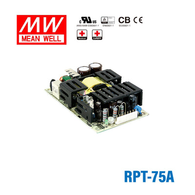 Mean Well RPT-75A Power Supply 75W 5V 12V -5V 6A