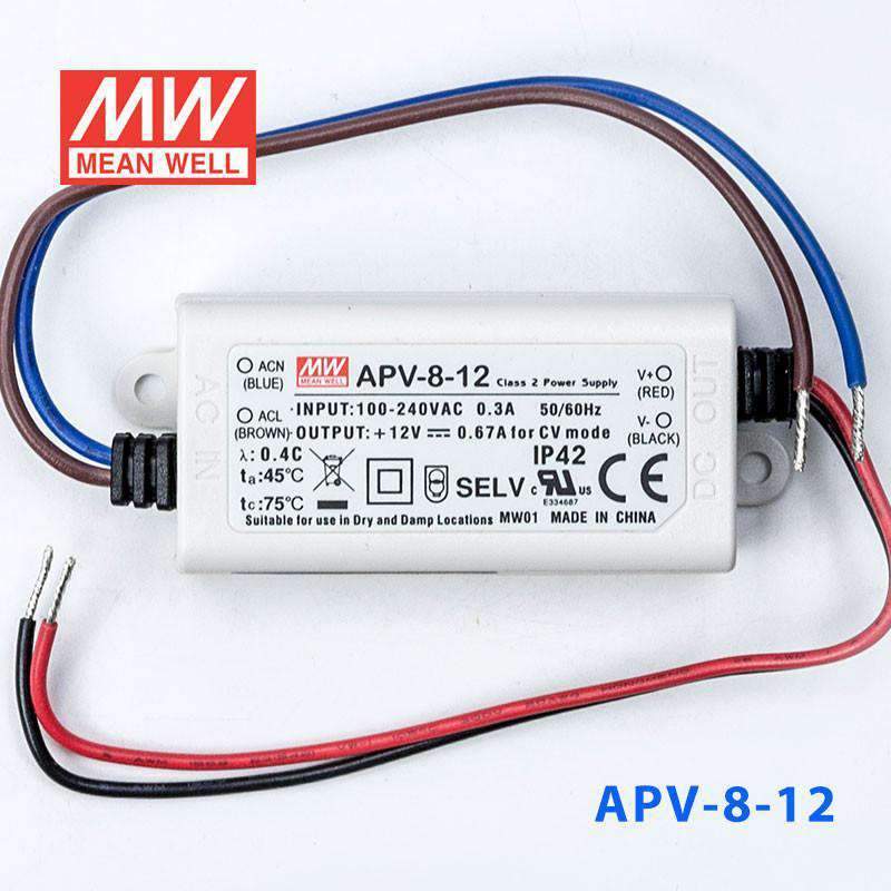 Mean Well APV-8-12 Power Supply 8W 12V 670mA - PHOTO 2