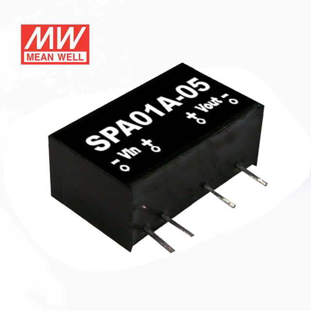 Mean Well SPA01C-15 DC-DC Converter - 1W - 36~75V in 15V out 67mA