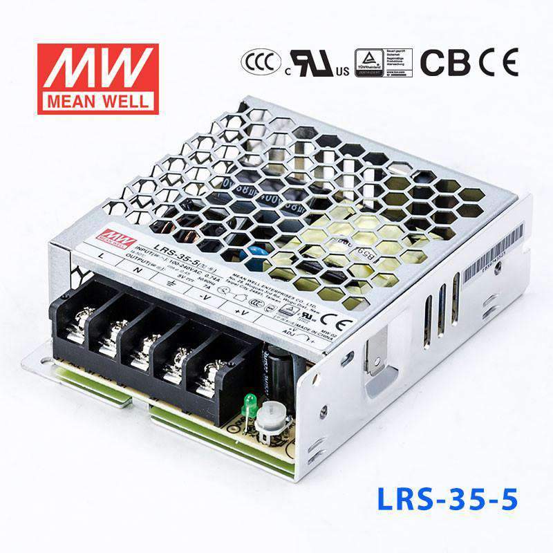 Mean Well LRS-35-5 Power Supply 35W 5V