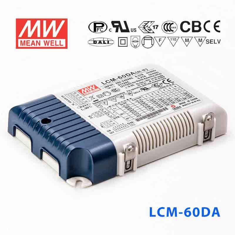 Mean Well LCM-60DA AC-DC Multi-Stage LED driver Constant Current