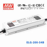 Mean Well ELG-200-54B Power Supply 200W 54V - Dimmable