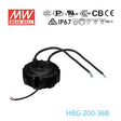 Mean Well HBG-200-36B Power Supply 200W 36V - Dimmable 5.5A