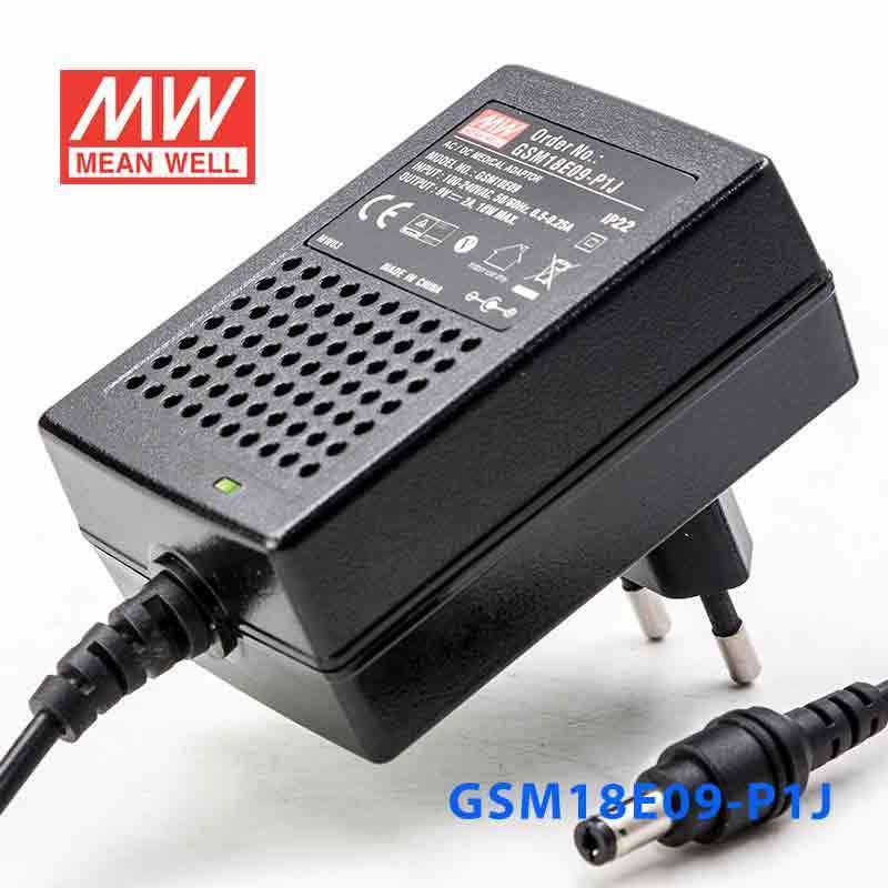 Mean Well GSM18E09-P1J Power Supply 18W 9V 2A - PHOTO 1