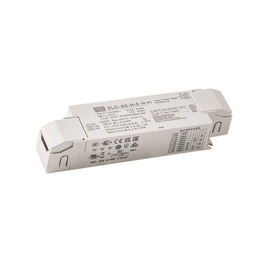 Mean Well XLC-60-48-S LED Driver 60W 48V with Strain-relief