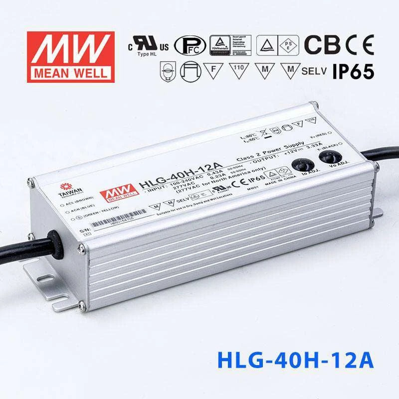 Mean Well HLG-40H-12A Power Supply 40W 12V - Adjustable 3.33A