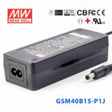 Mean Well GSM40B15-P1J Power Supply 40W 15V