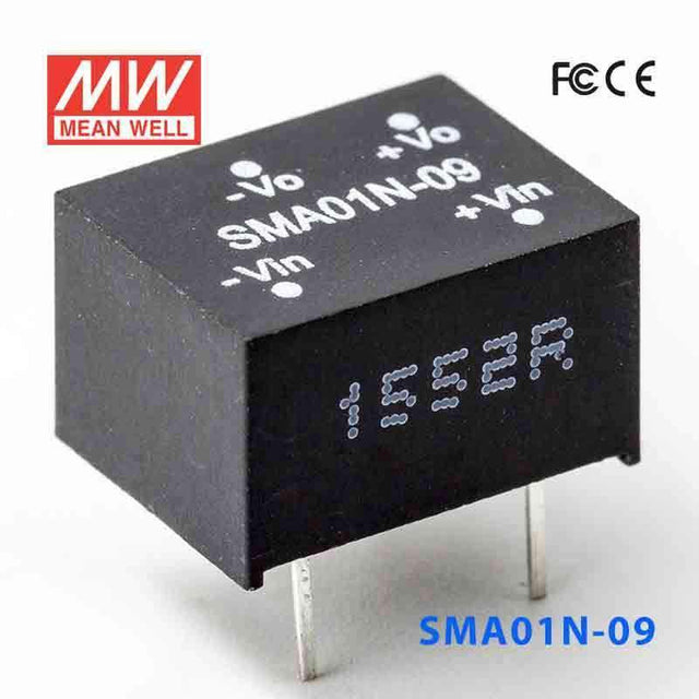 Mean Well SMA01N-09 DC-DC Converter - 1W - 21.6~26.4V in 9V out 110mA