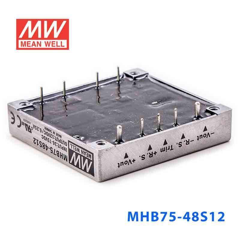 Mean Well MHB75-48S12 DC-DC Converter - 75W - 36~72V in 12V out 6.25A - PHOTO 4