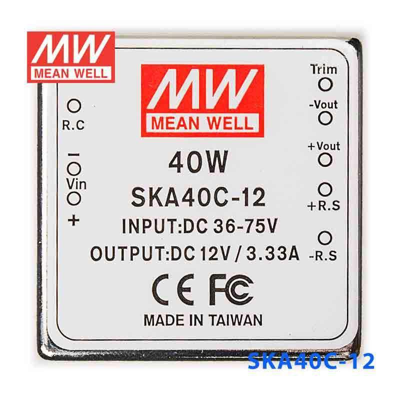 Mean Well SKA40C-12 DC-DC Converter - 35W - 36~75V in 12V out - PHOTO 2