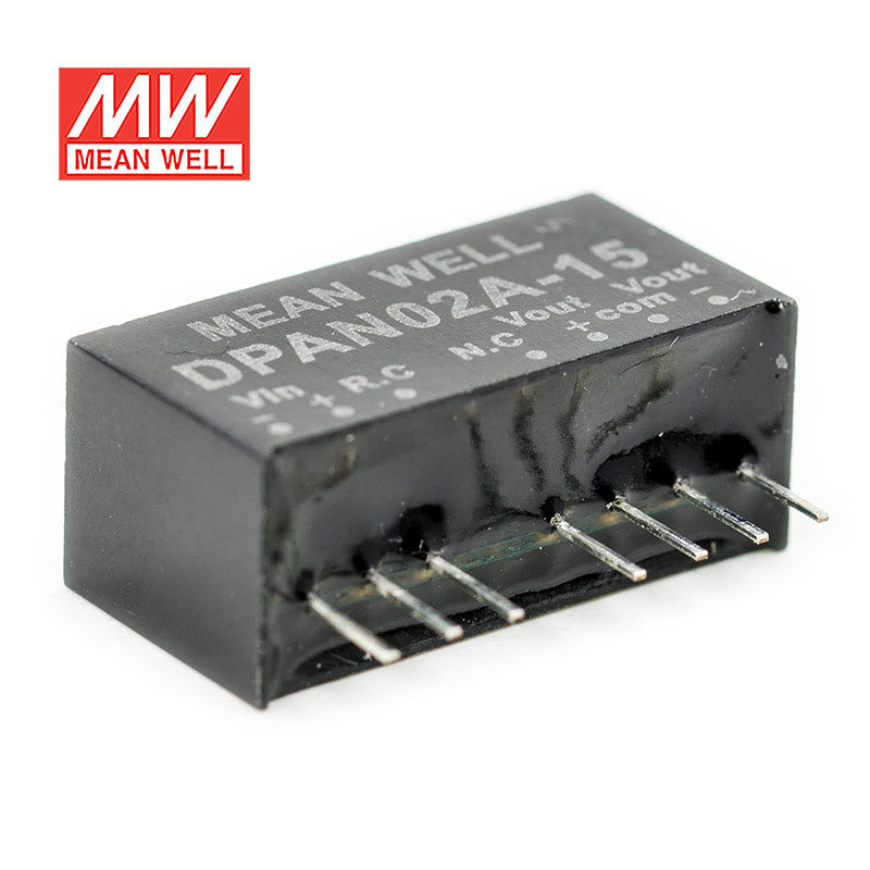 Mean Well DPAN02A-15 DC-DC Converter - 2W - 9~18V in ±15V out 67mA