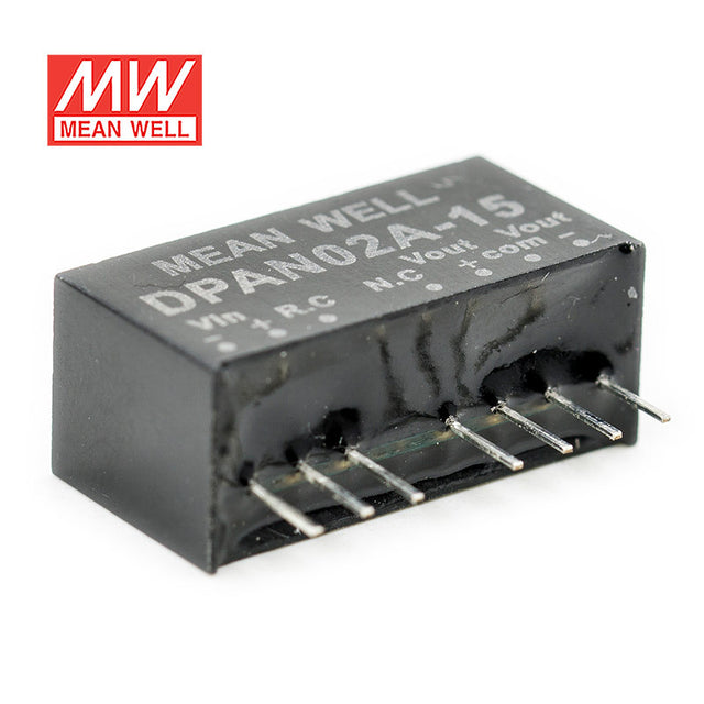 Mean Well DPAN02A-15 DC-DC Converter - 2W - 9~18V in ±15V out 67mA