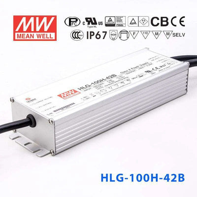 Mean Well HLG-100H-42B Power Supply 100W 42V - Dimmable 2.28A