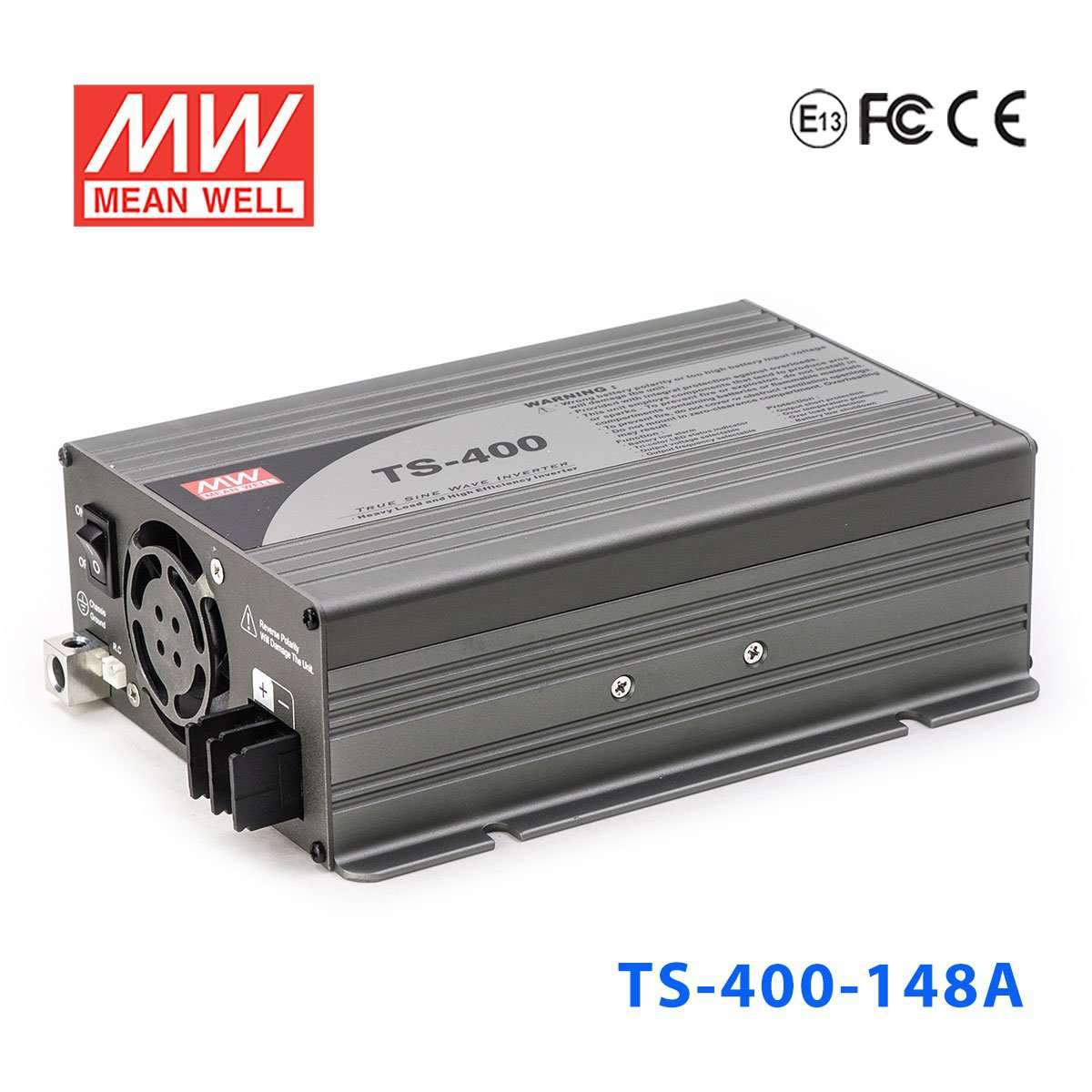 Mean Well TS-400-148A True Sine Wave 400W 110V 10A - DC-AC Power Inverter