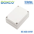 Boxco S-Series 4.92 x 6.89 x 2.95 Inches(125x175x75mm) Plastic Enclosure, IP67, IK08, ABS, Grey Cover, Screw Type