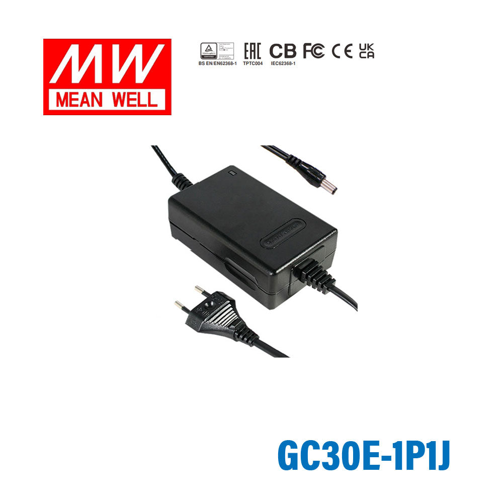 Mean Well GC30E-1P1J Portable Chargers 22.38W 5.6V 3.99A - Green Adaptor